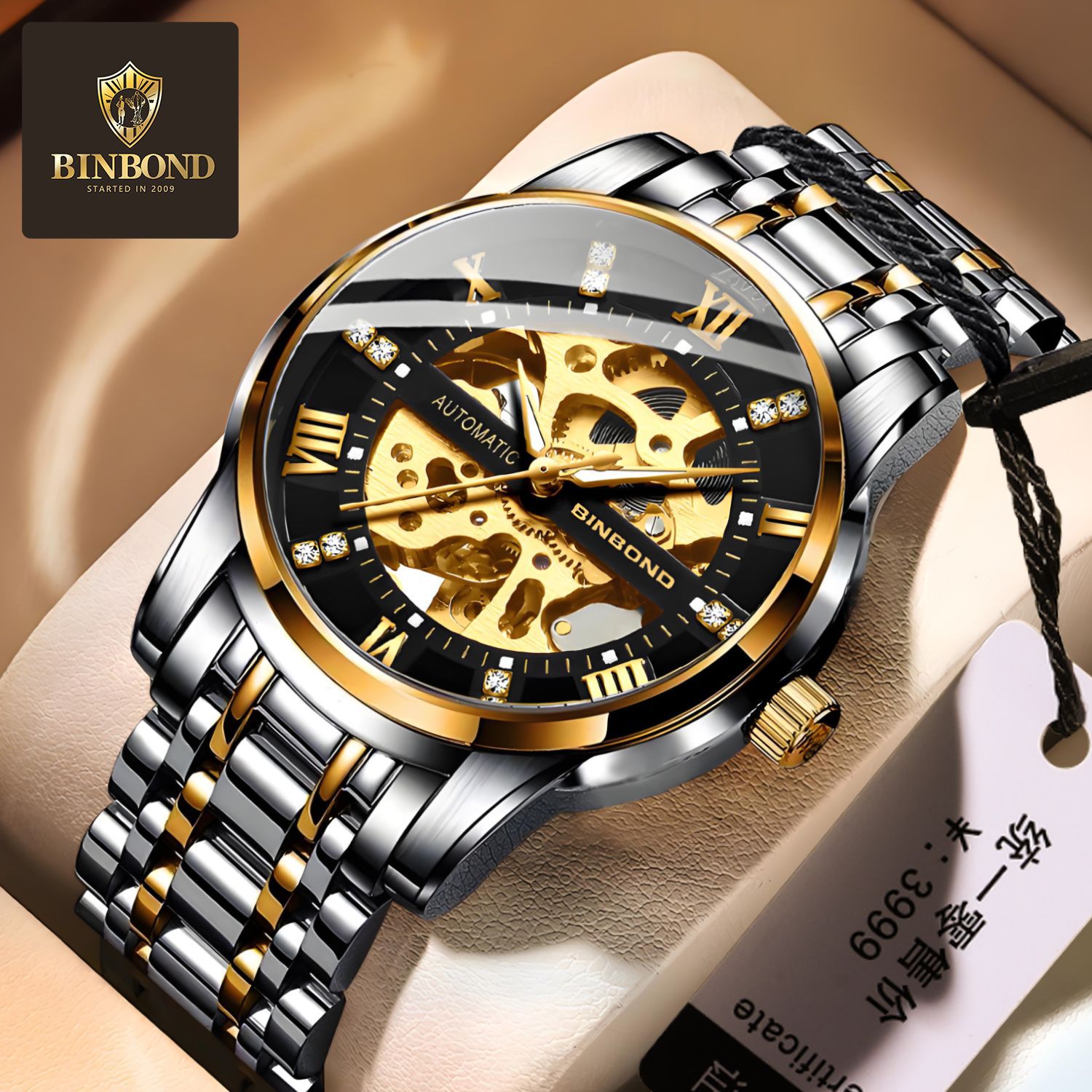Men'S Accessories Luxury Brands - Bindond męskie automatyczne zegarki mechaniczne Top