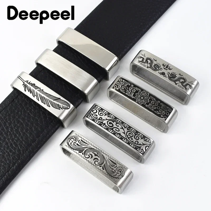 Men'S Accessories For Jeans - Deepeel 40mm szlufka ze szczotkowanego metalu