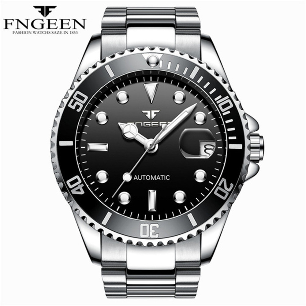 Men'S Accessories Luxury Brands - FNGEEN 9001 Luksusowy Męski Zegarek Stalowy