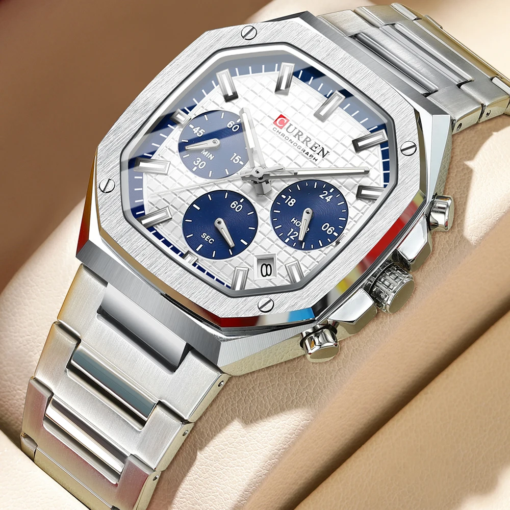 Men'S Accessories Luxury Brands - CURREN mężczyźni oglądają luksusowe sportowe zegarki