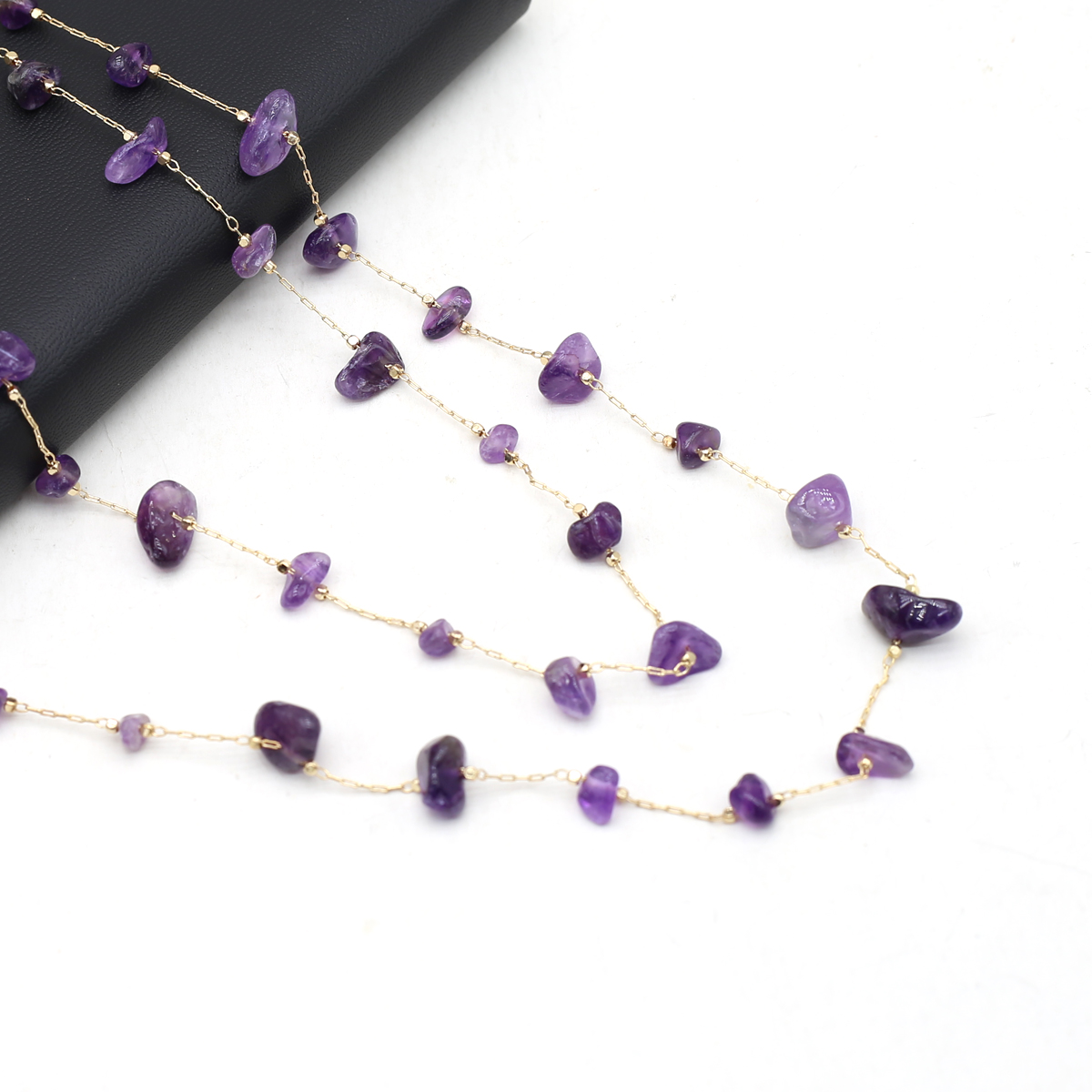 Naturalny ametyst kamień zrosz – Men'S Accessories Chain recenzja i cena