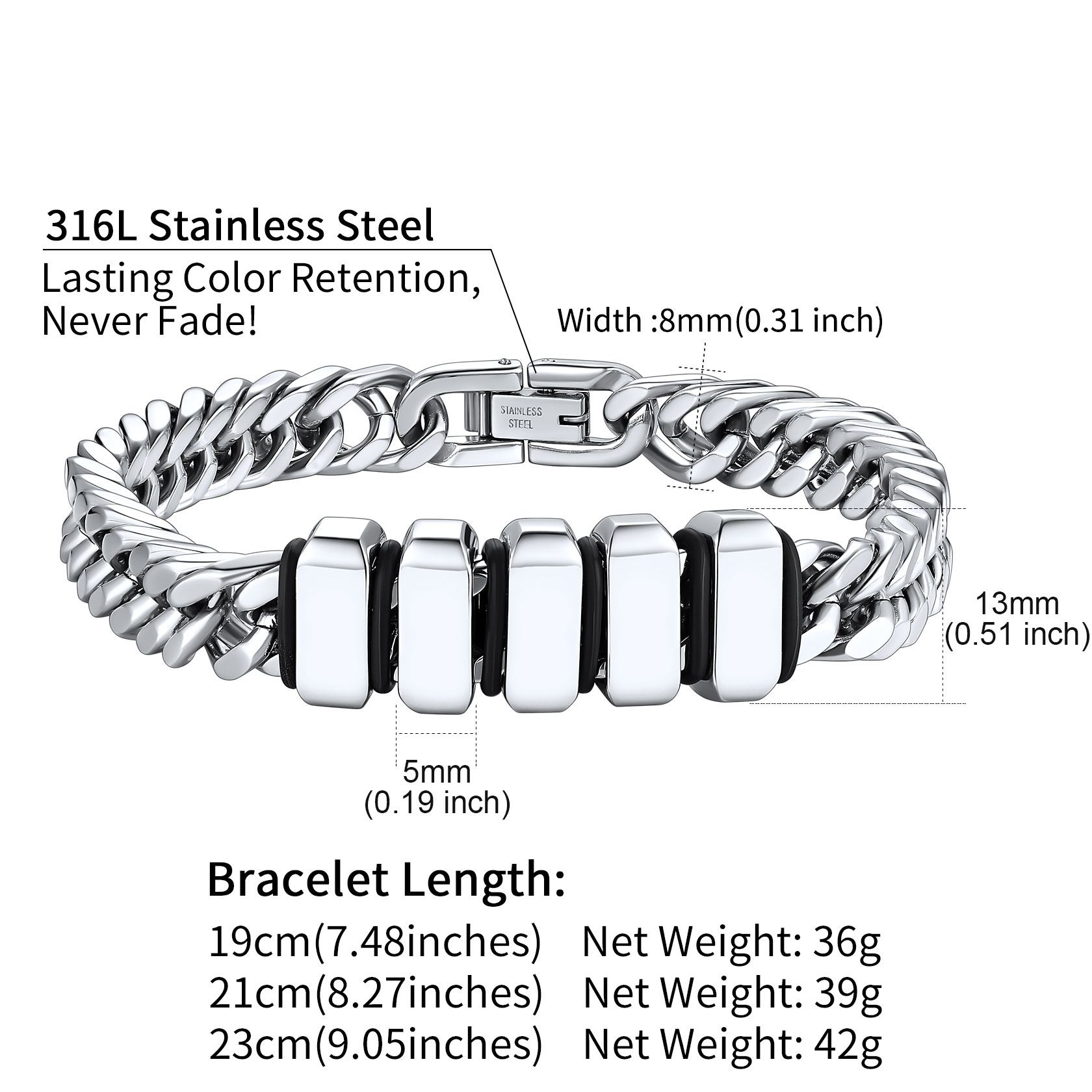 U7 Personalizowane Rodzinne Br – Bead Bracelet Men recenzja i cena