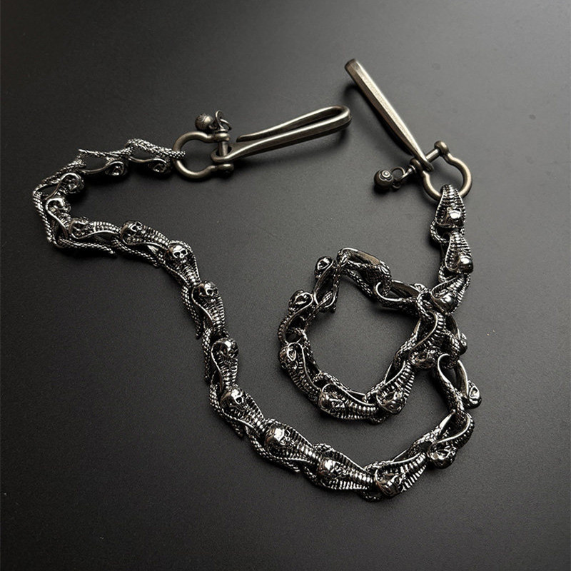 Czaszka Kobyły Wąż Gotycki Pun – Men Accessories Aesthetic recenzja i cena