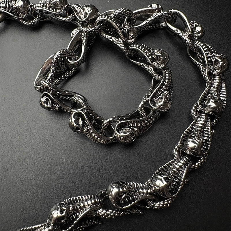 Czaszka Kobyły Wąż Gotycki Pun – Men Accessories Aesthetic recenzja i cena