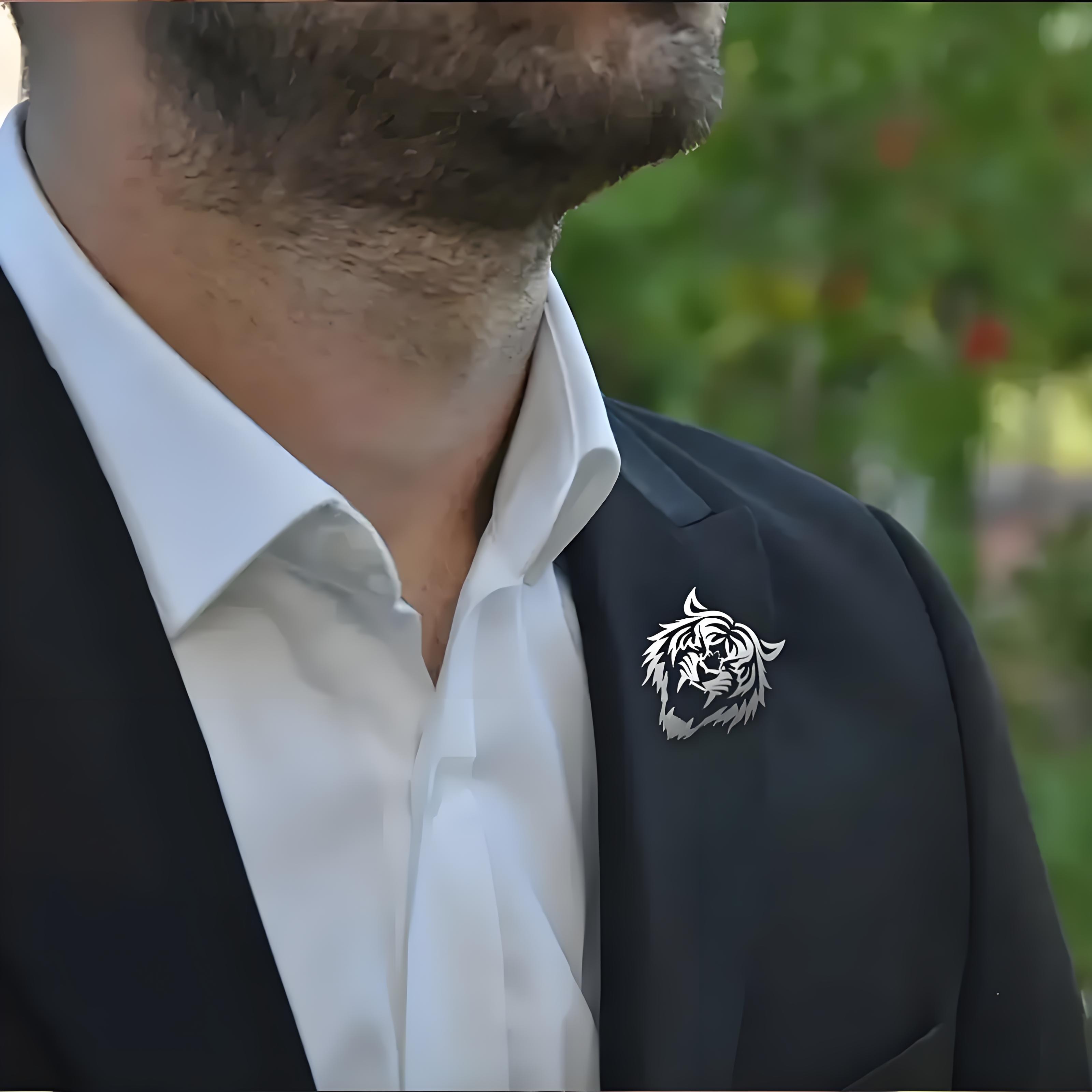 Męska przypinka do klapy ze st – Men Accessories Brooch recenzja i cena