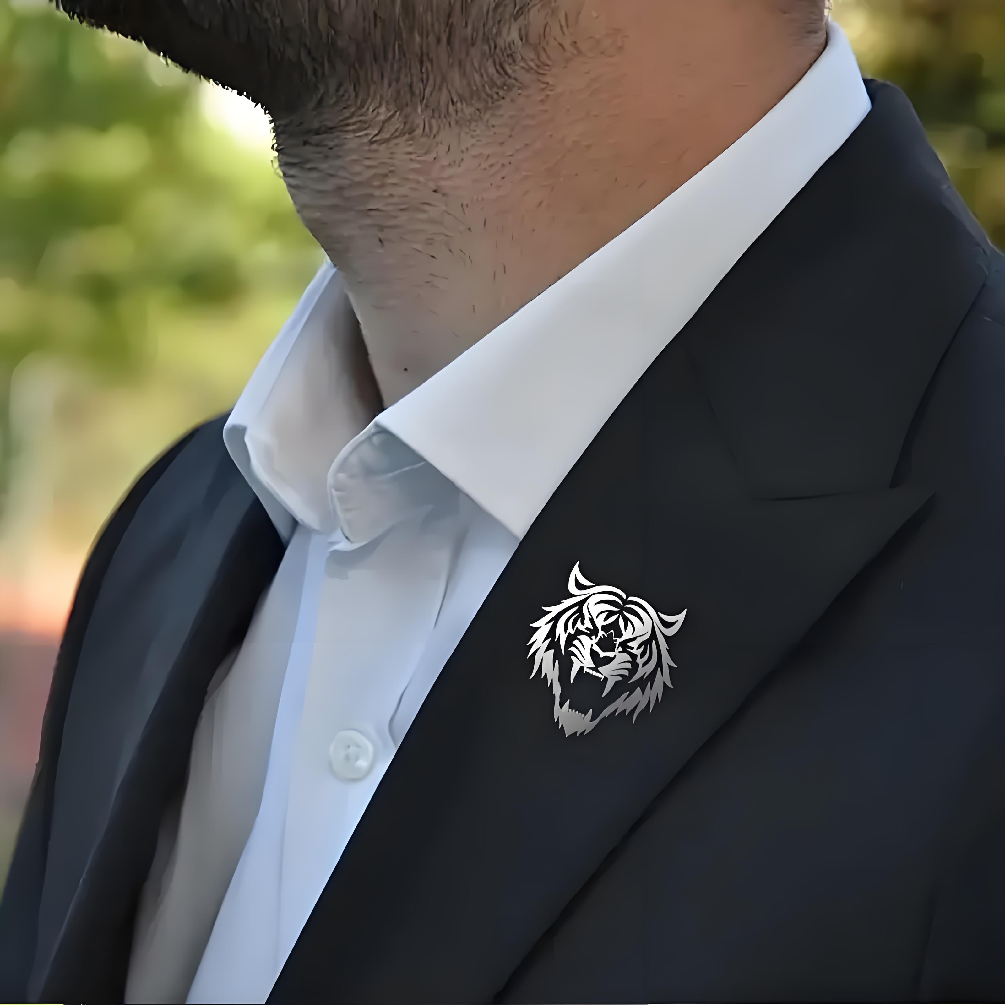 Męska przypinka do klapy ze st – Men Accessories Brooch recenzja i cena
