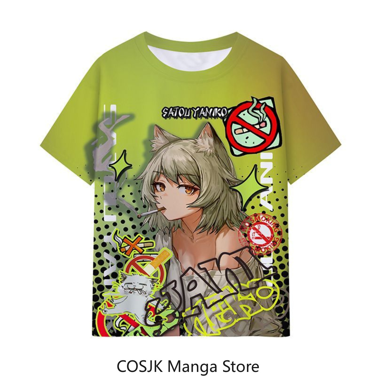 Anime Chainsmoker Cat Yani Nek – Men Accessories For Gift recenzja i cena