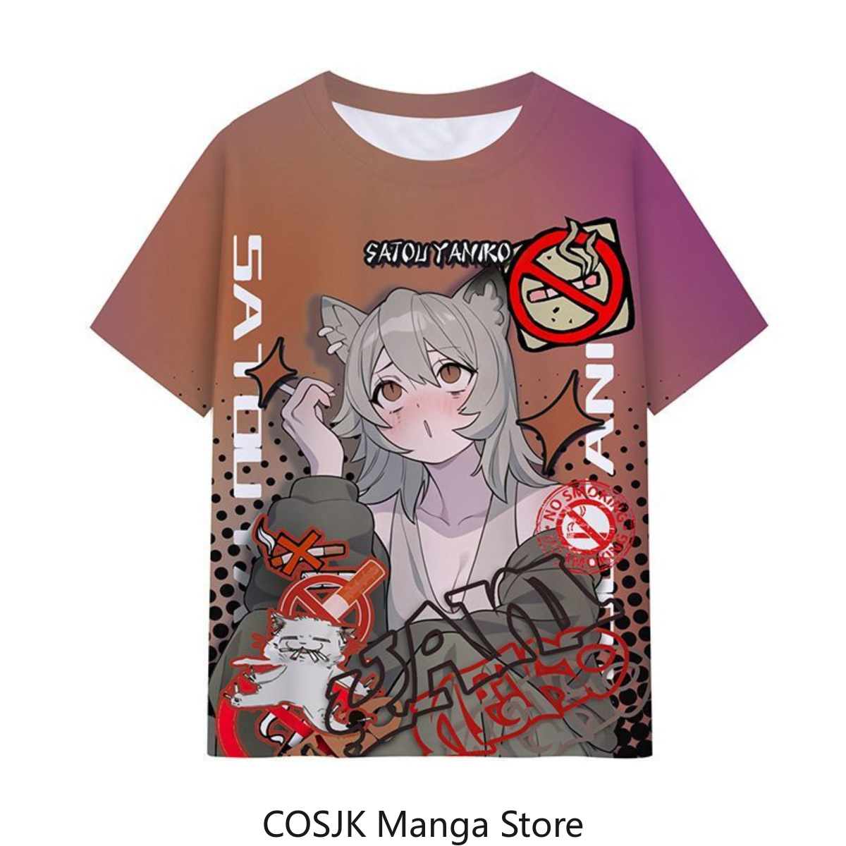 Anime Chainsmoker Cat Yani Nek – Men Accessories For Gift recenzja i cena