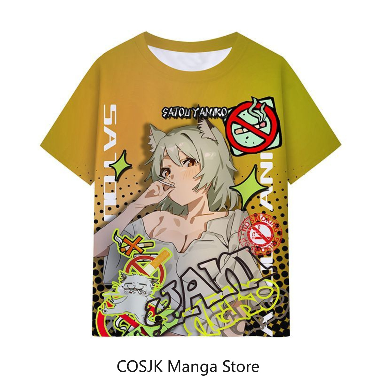 Anime Chainsmoker Cat Yani Nek – Men Accessories For Gift recenzja i cena