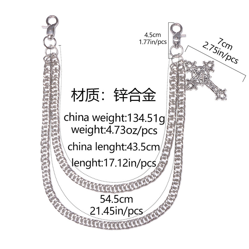Moda Punk Metalowy łańcuszek d – Men'S Accessories Chain recenzja i cena