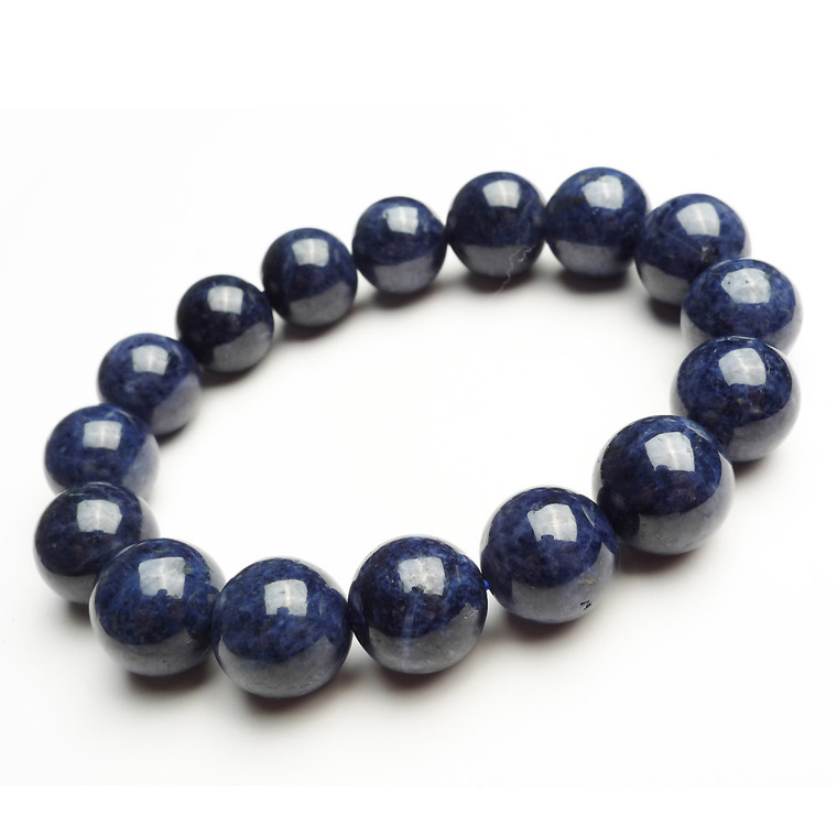 Naturalny niebieski szafirowy  – Bead Bracelet Men recenzja i cena