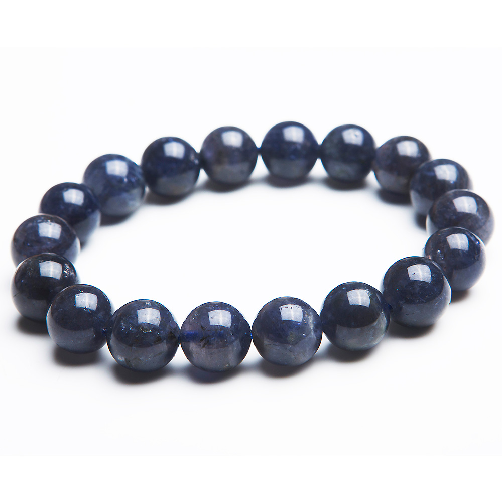 Naturalny niebieski szafirowy  – Bead Bracelet Men recenzja i cena